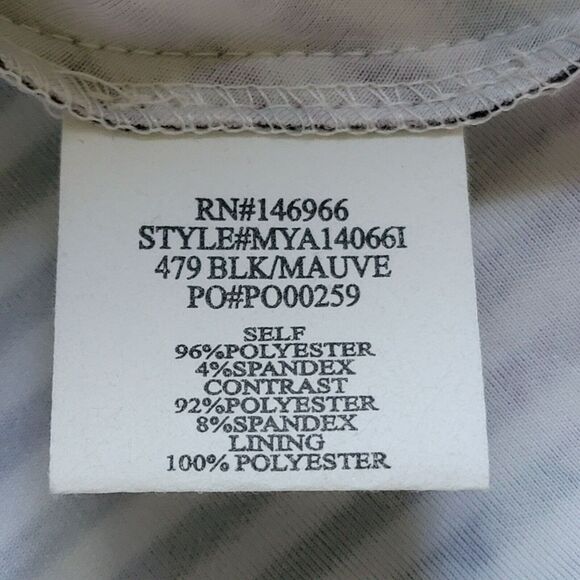 Crystal Doll Floral Dress Juniors Sz 9 Black Fit & Flare Skater Sleeveless Mini - Picture 7 of 7